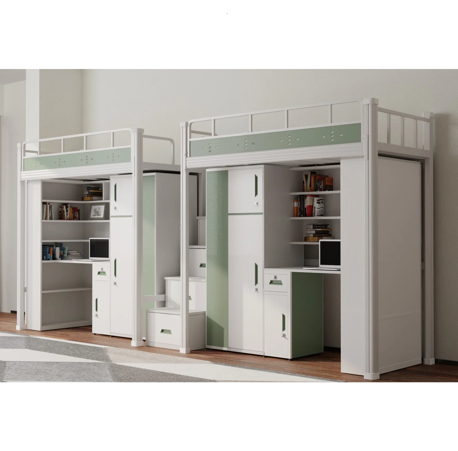 Accommodation facility bunk bed  Folding bed  Barracks Dormitory Loft Bed compassarmor Logistics barracks equipment