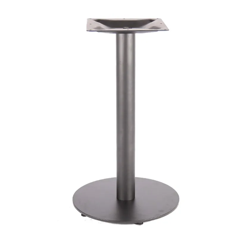 metal furniture table base with round flat base for outdoor usage