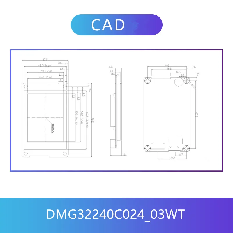  DWIN 2.4Inch TFT LCD Touch Panel Module 320*240 Resolution 262K Colors HMI Display T5L