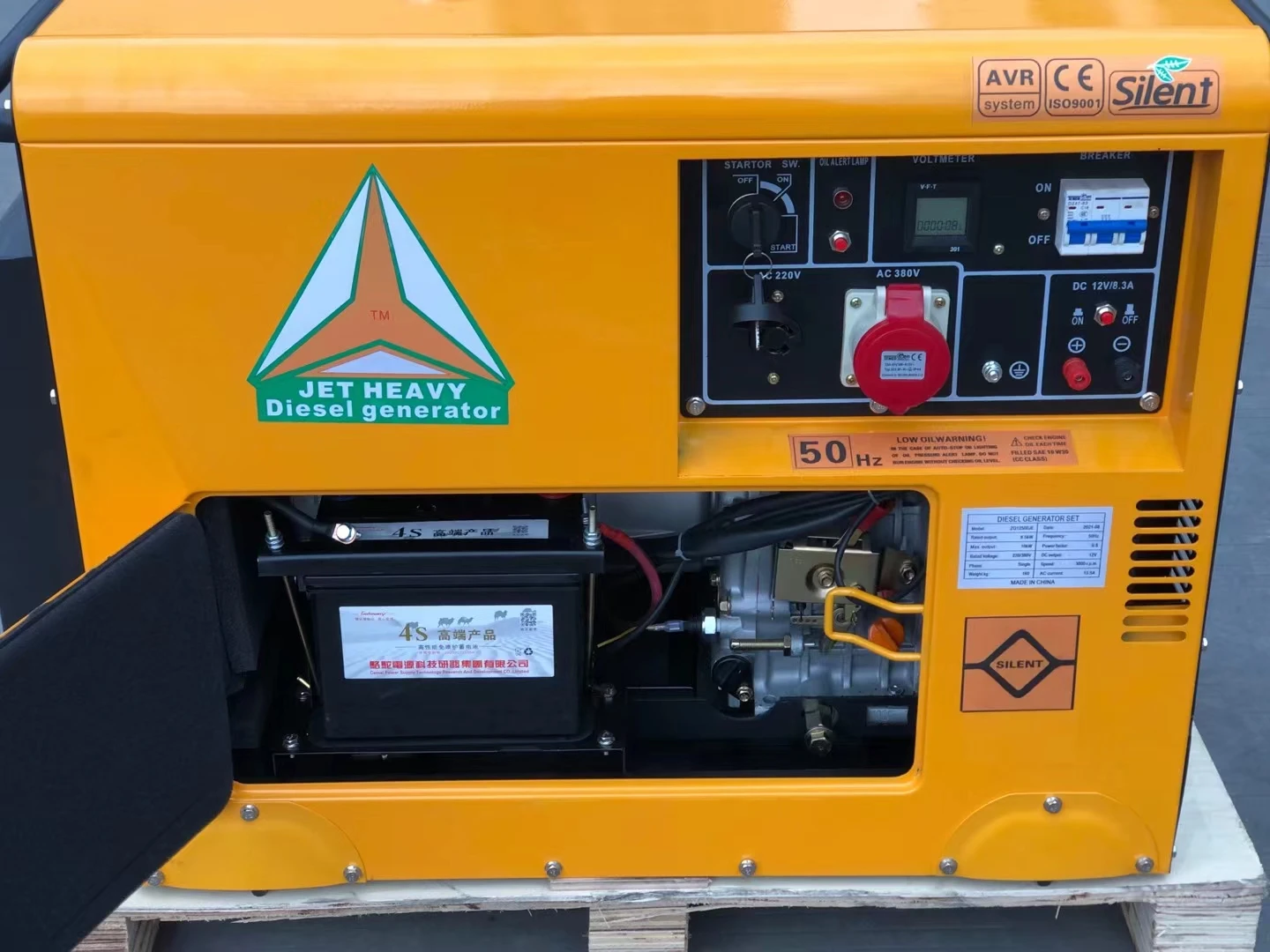 4-тактный 10kVA четырехтактный двигатель с воздушные охлаждением генератор портативный дизельный