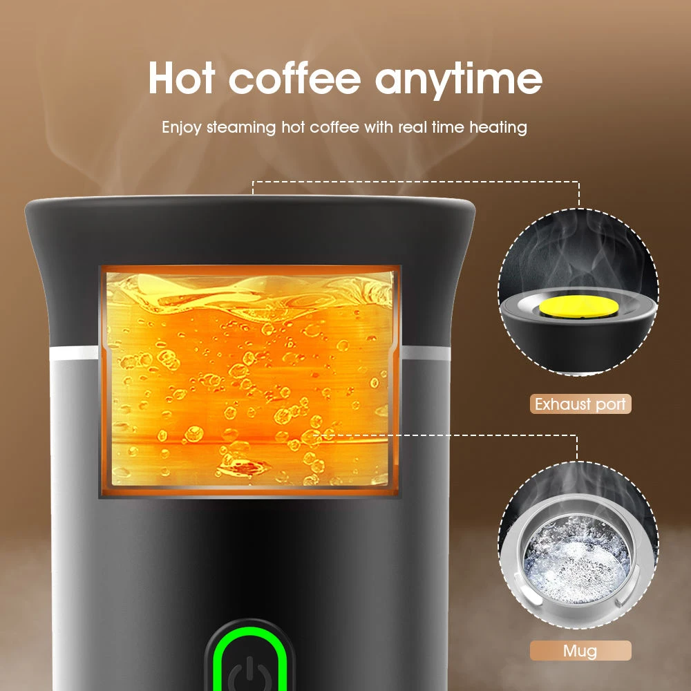 rechargeable espresso  coffee maker with heating function