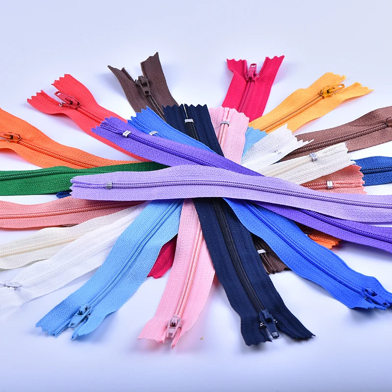 Home textile sewing accessories 3# colorful nylon zipper wholesale zippers in bulk