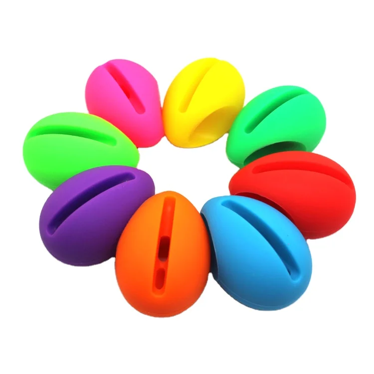 Promotional wholesale silicone audio speakers stand amplifier Silicone egg shaped mini sound amplifier