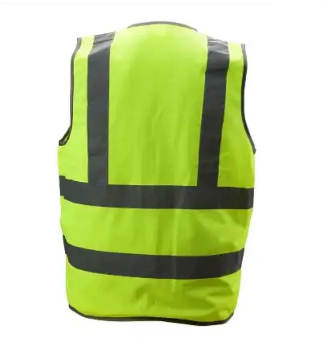 Customized high quality reflective vest with 4 reflective stripes reflective vest construction site safety suit