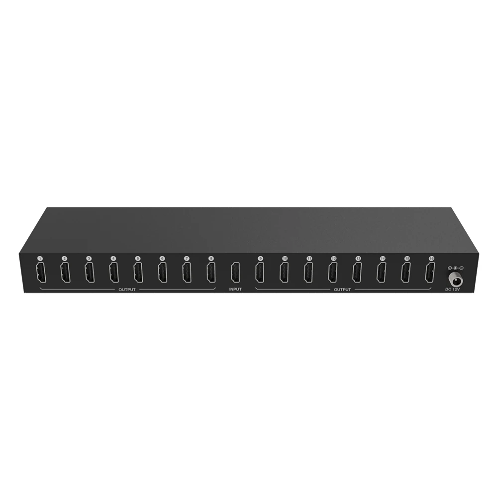 4K 60 Гц 1x16 hdmi сплиттер 1 в 16 Hdmi Сплиттер Усилитель Переключатель концентратор Hdtv