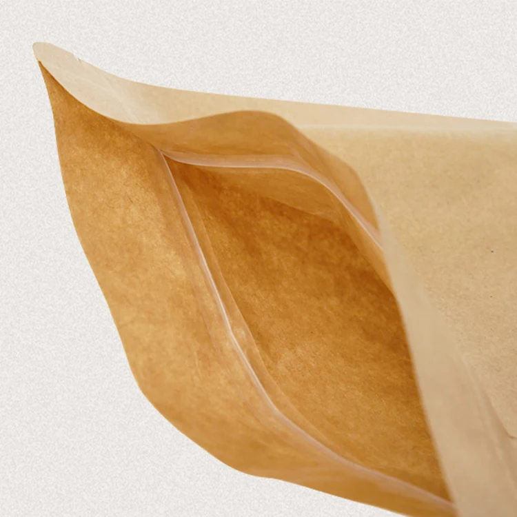 Kraft stand up zipper pouch/stand pouch with window