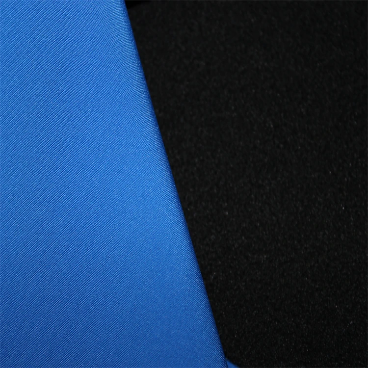 waterproof softshell fabric 100% polyester polar fleece  + middle breathable PU