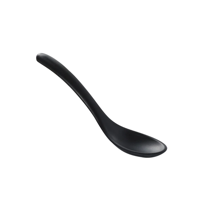 One China Decorated Saucer Soup Taster Mini Spoon No Hole Rest Ceramic Handle Salad Porcelain