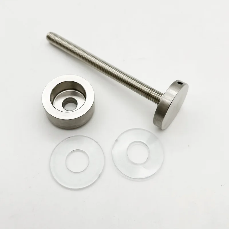 YIPIN  Factory Price wall mount Fastener adjustable side clamp Stainless Steel 304/ 316 glass standoff screw Glass Standoff