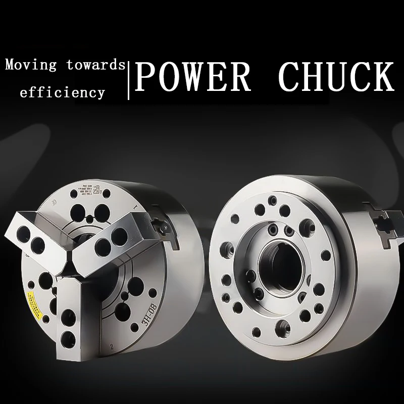 
Hydraulic chuck solid hollow power CNC three-jaw hydraulic chuck 4-12 inch 6 inch 8 inch 10 inch 