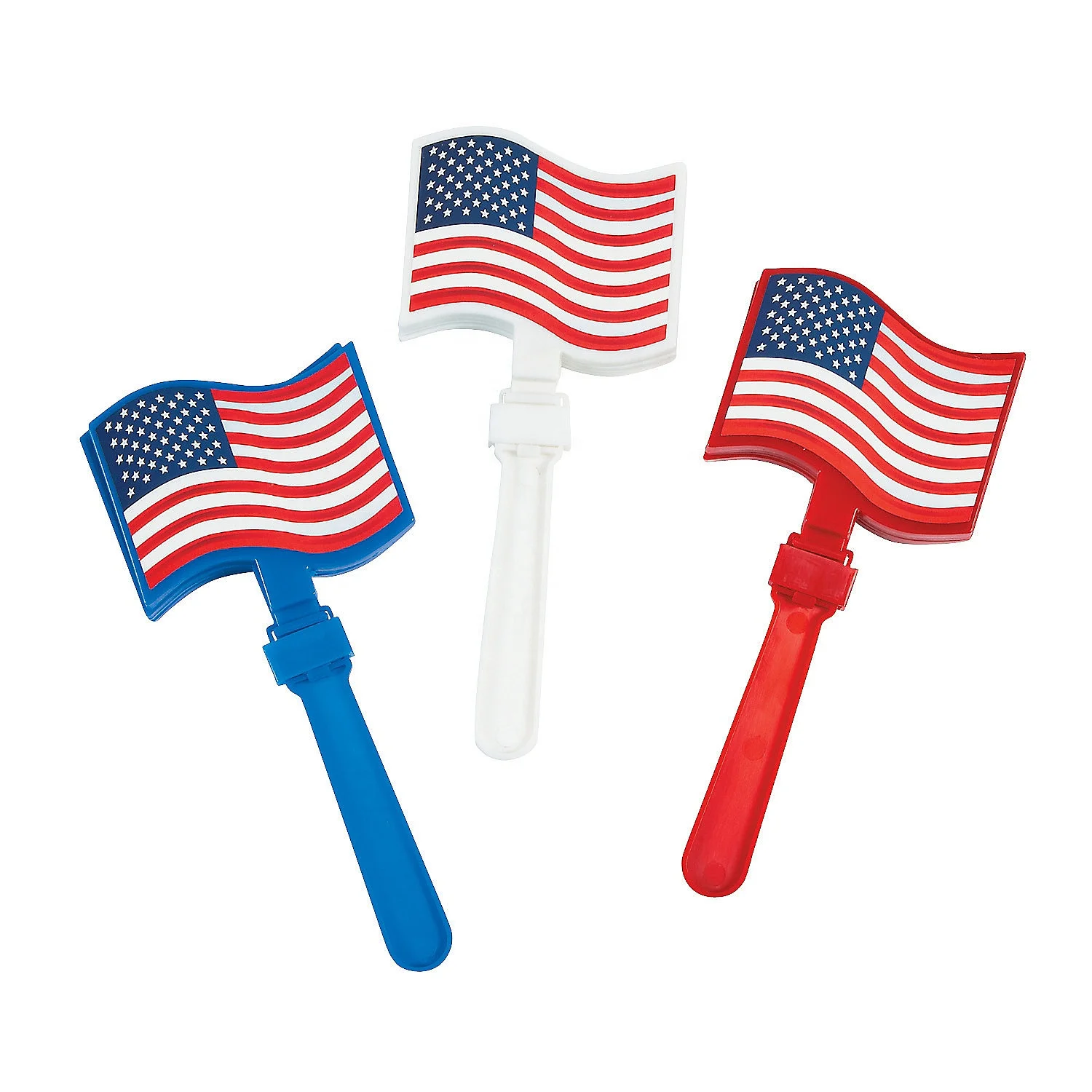 Лидер продаж, патриотический Флаг США, Хлопушки, пластиковые Хлопушки для чарлидинга, Громкоговорители для 4 июля, день памяти ветерана и памятника