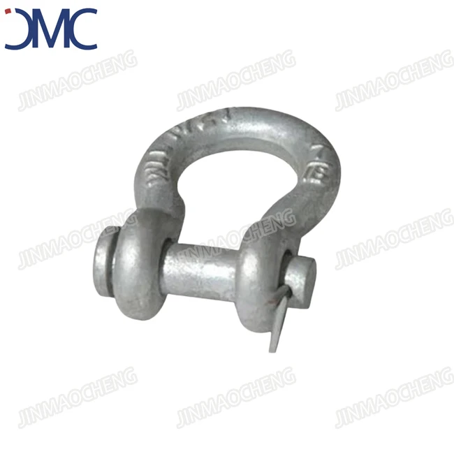 Hot Dip Galvanized 6:1 Round Pin Chain Shackle G215 Heavy Duty D Shackle 3/4 Inch