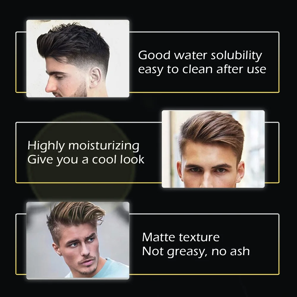 Best Mens Matt Cream No Residue Hair Clay Products ,Clay Hair Product Mens