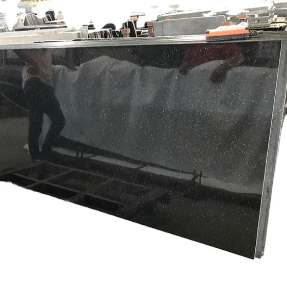 Chinese Black Galaxy Natural Stone Granite Cheap slabs tiles for sale