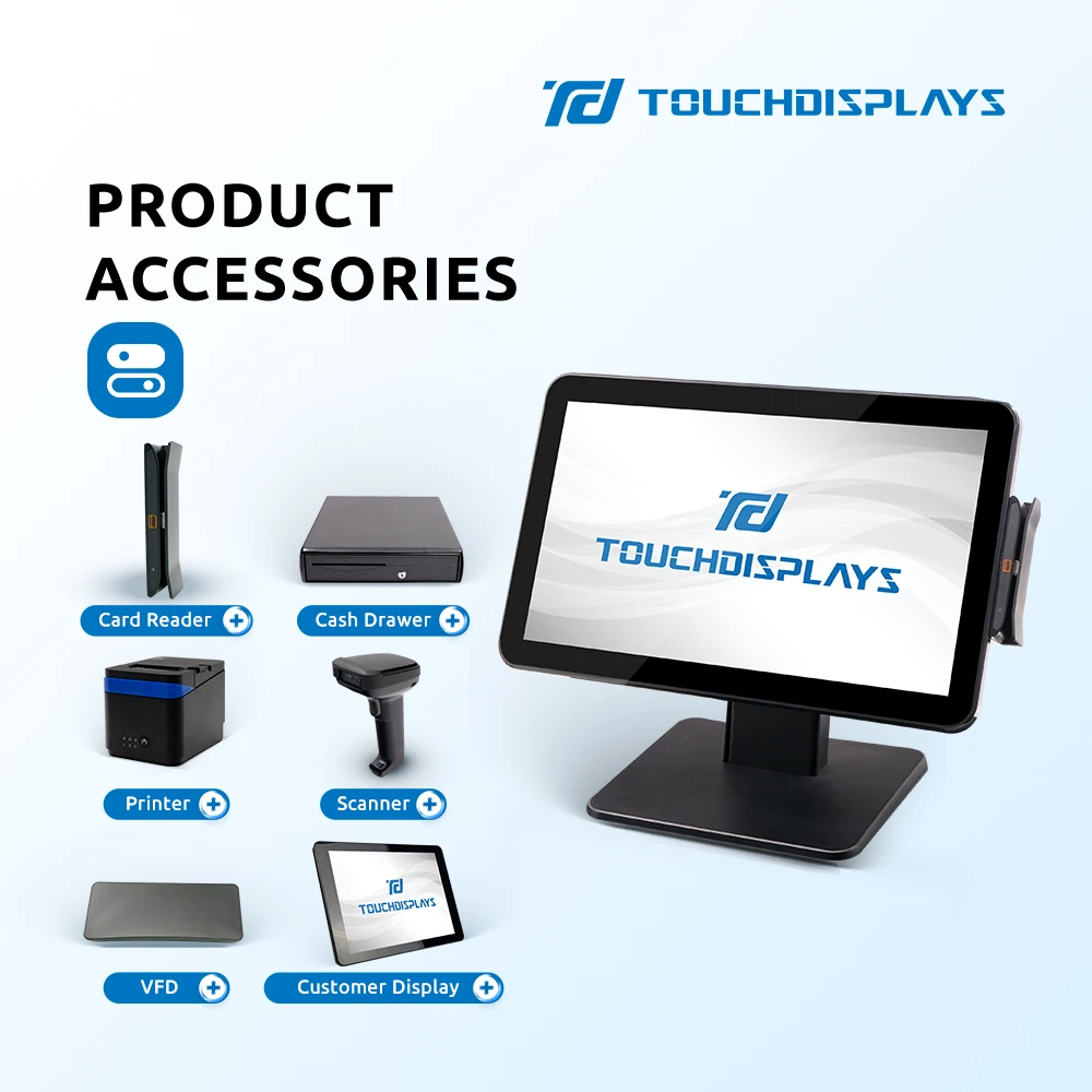 Hot Sale Windows 15.6 Inch Touch  Pos System terminal All In One Capacitive Touch Screen PC