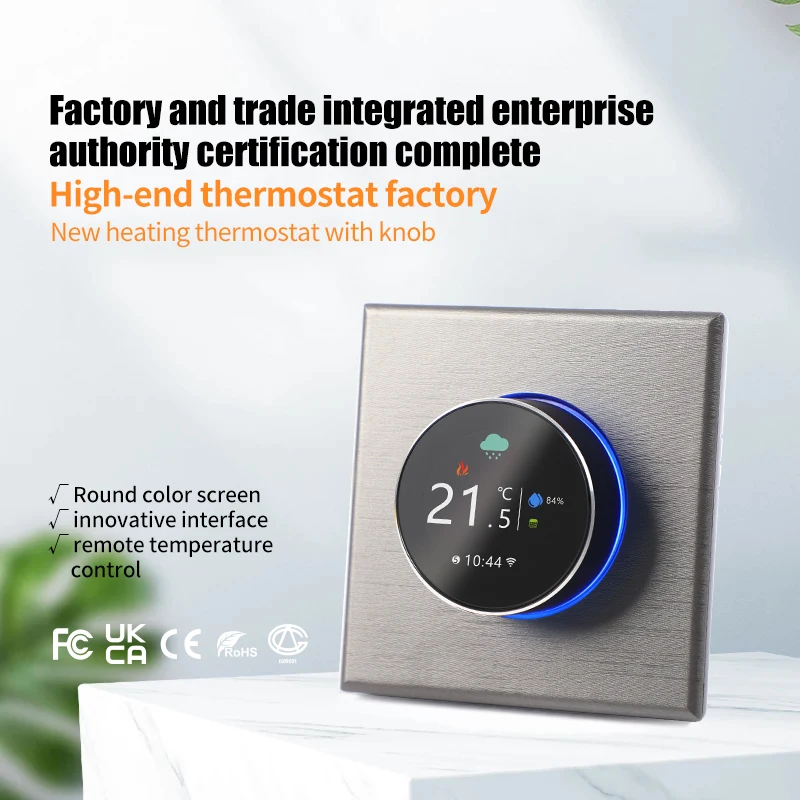 Smart control temperature black manual thermostat control knob