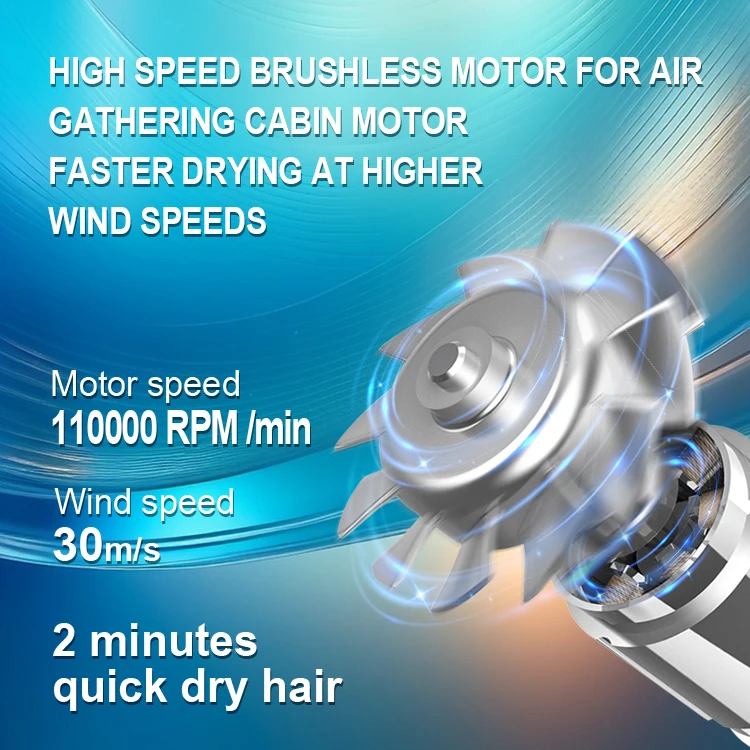 AT-HD-157p  household hair dryer protect power generation from wind prevent burns to the head