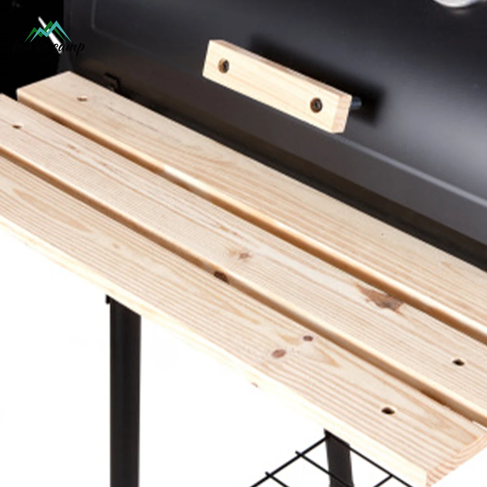 Heavy Duty Large Barrel Charcoal Bbq Smoker Grill