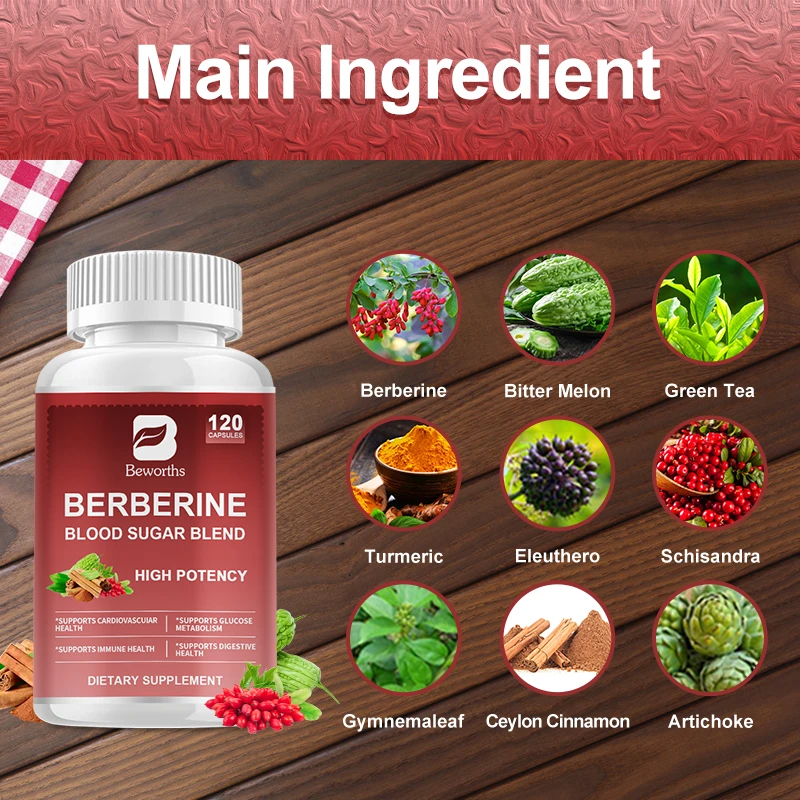 Beworths Berberine Capsule Berberine Supplements Berberine Extract Dietary Supplement