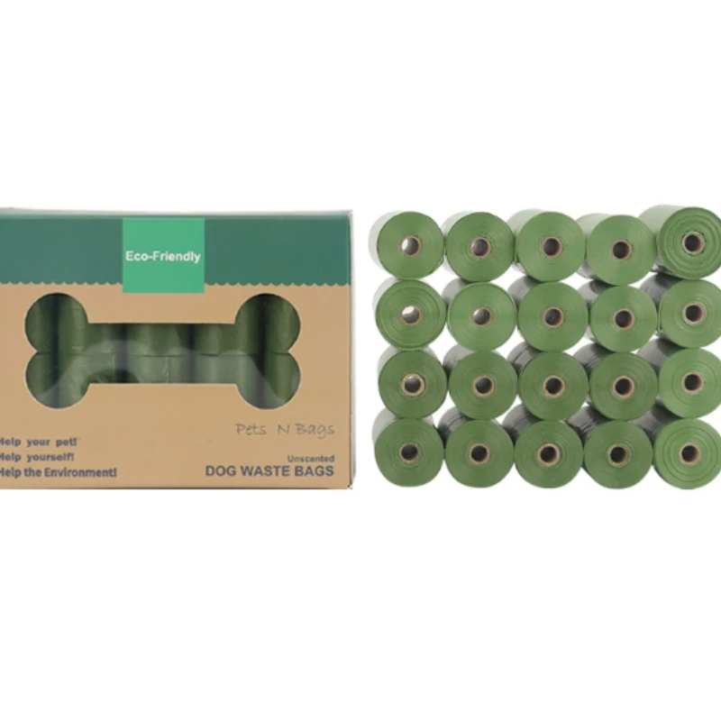 Topsale Leak Proof 9 x 13 Inches 16 Rolls Biodegradable Dog Poop Bag With Dispenser