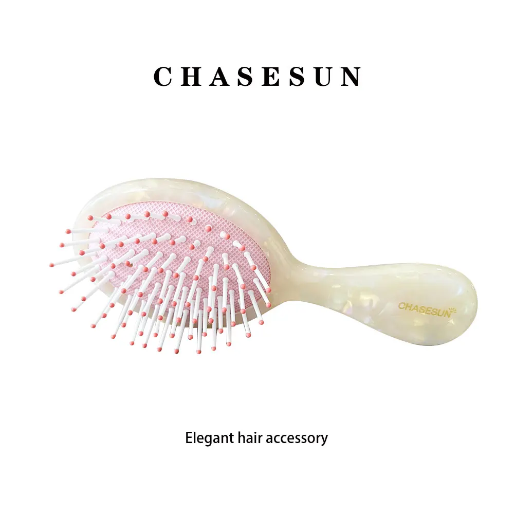 Wooden Denman Hair brush For Salon Barber 9 Row Straight Hair Comb For Women&Men