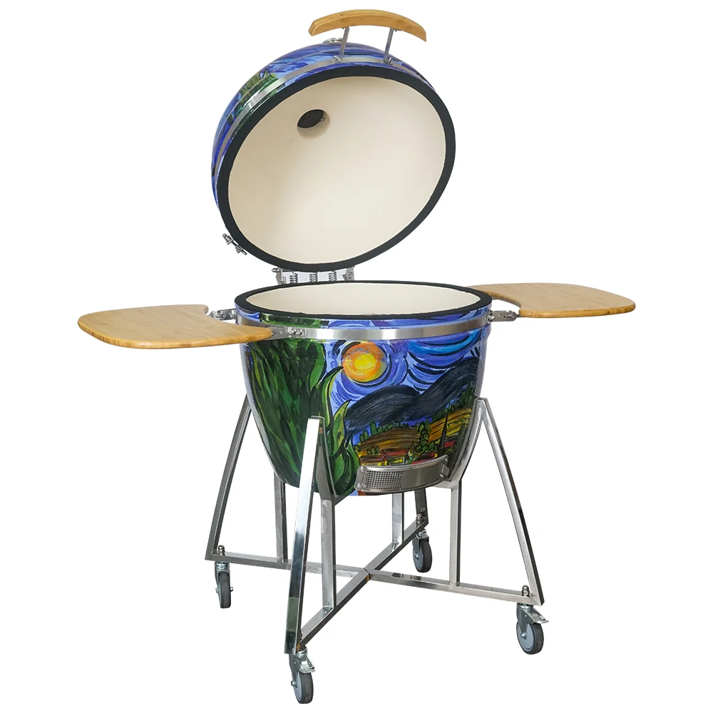 SEB KAMADO 26 inch big Drawing Charcoal Outdoor Kitchen Grill Barbecue Ceram Ceramic Kamado Bbq Barbique