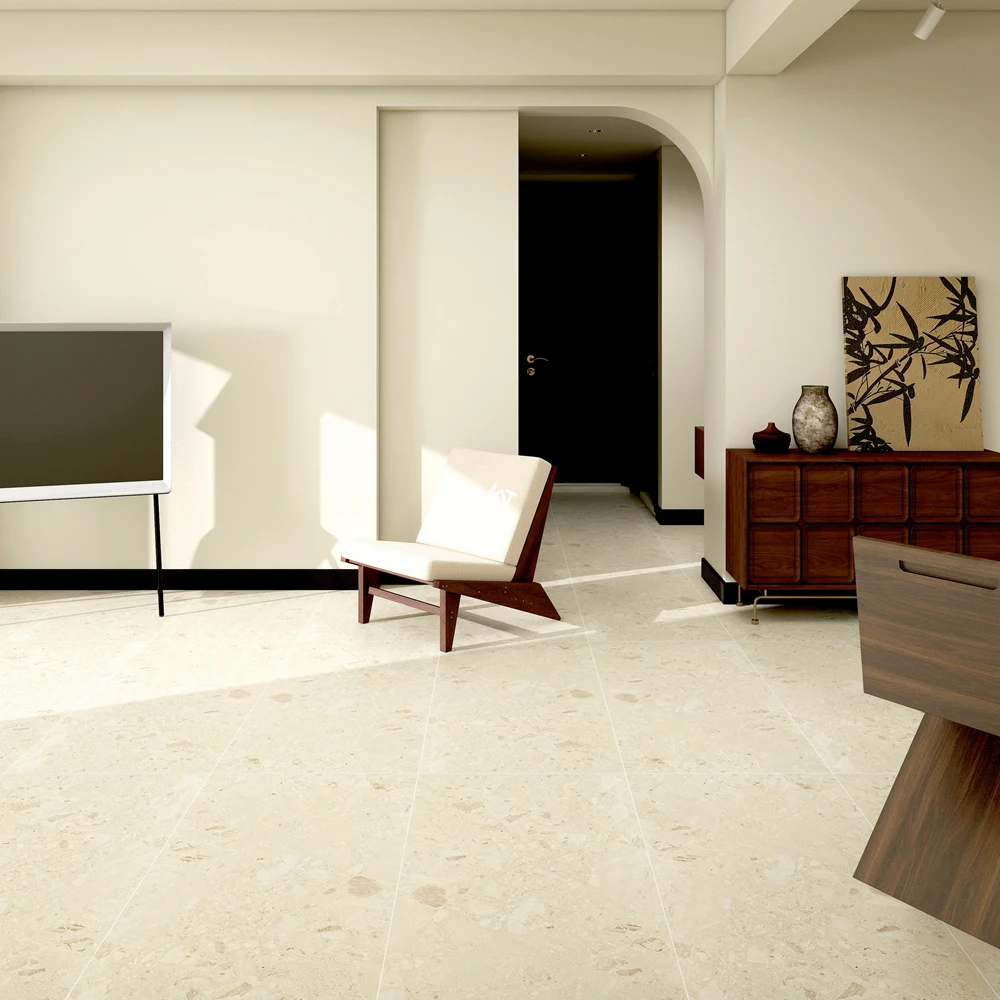 Foshan Hotel 120 By 60 24x48 Large Beige Porcelain Porcelanato Terrazzo Floor Tiles 1200x600