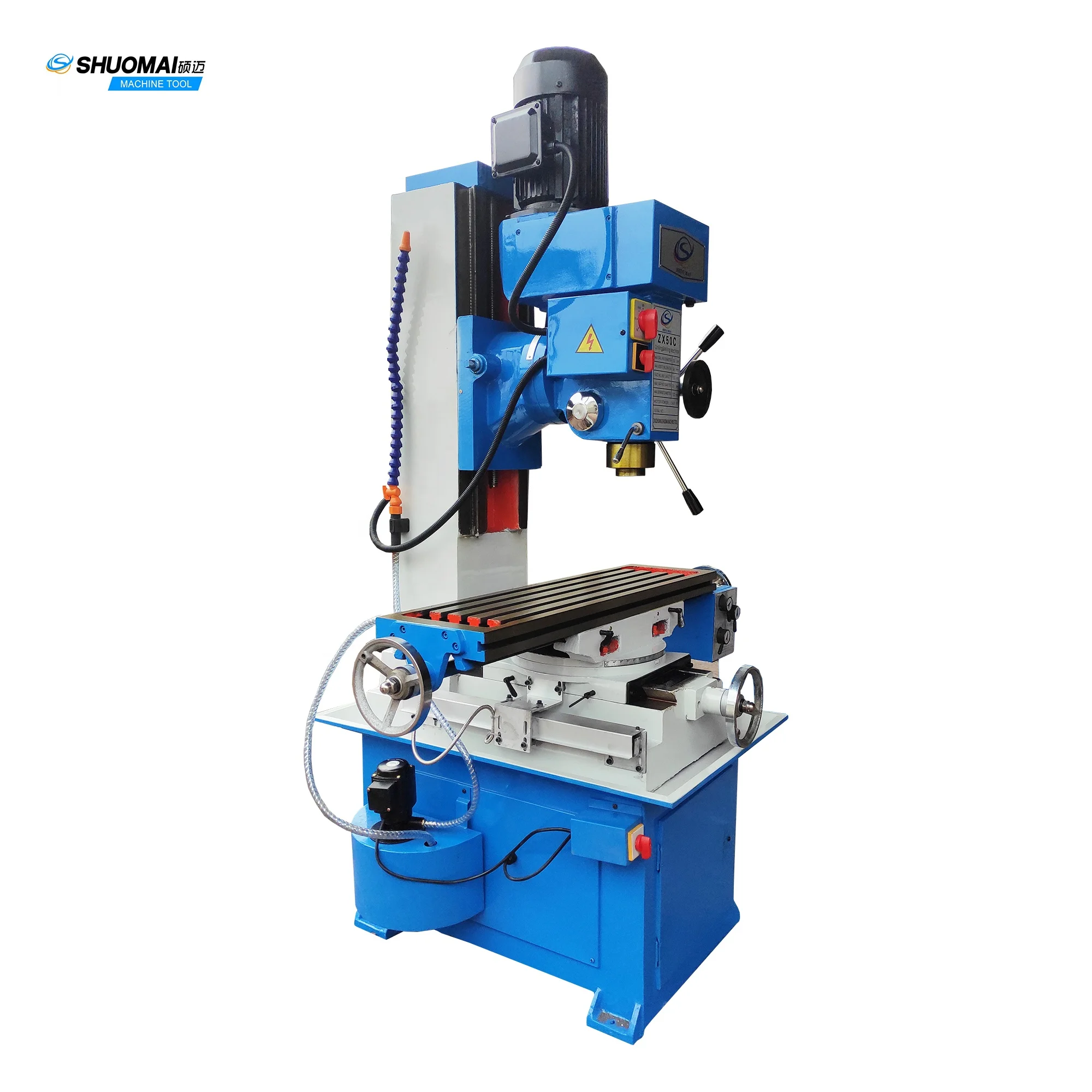 ZX50 ZX50C vertical universal manual mill drill metal milling and drilling machine