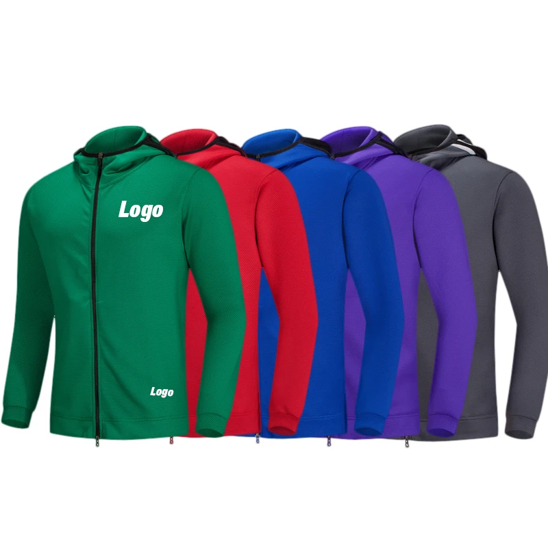 Custom Logo zip up hoodies for men Blank sweatsuits Parachute Track Suit Sports Track Suits Basketball Team Clothing  Jackets