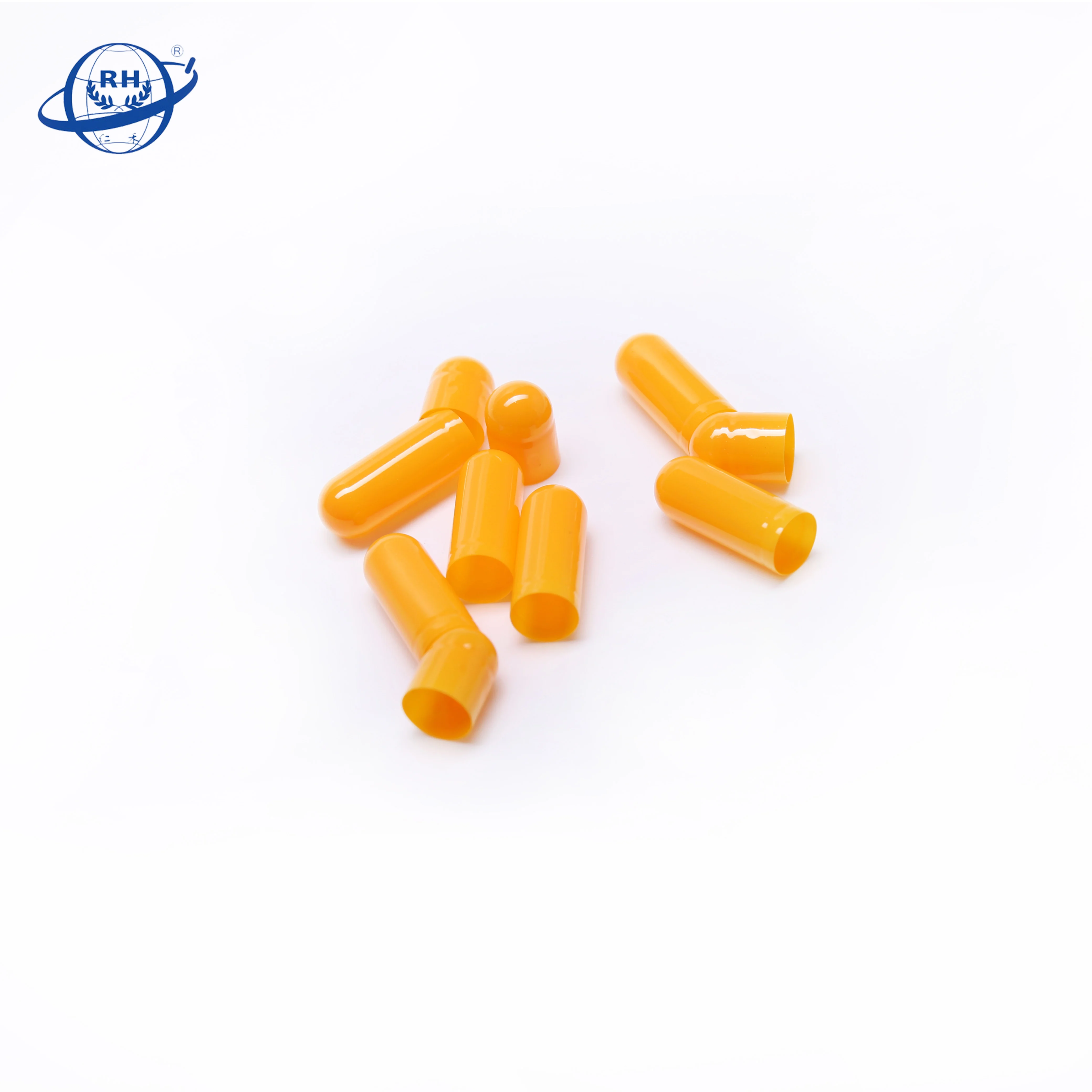 Best selling orange empty gelatin capsule shells 00 0 1 2 size