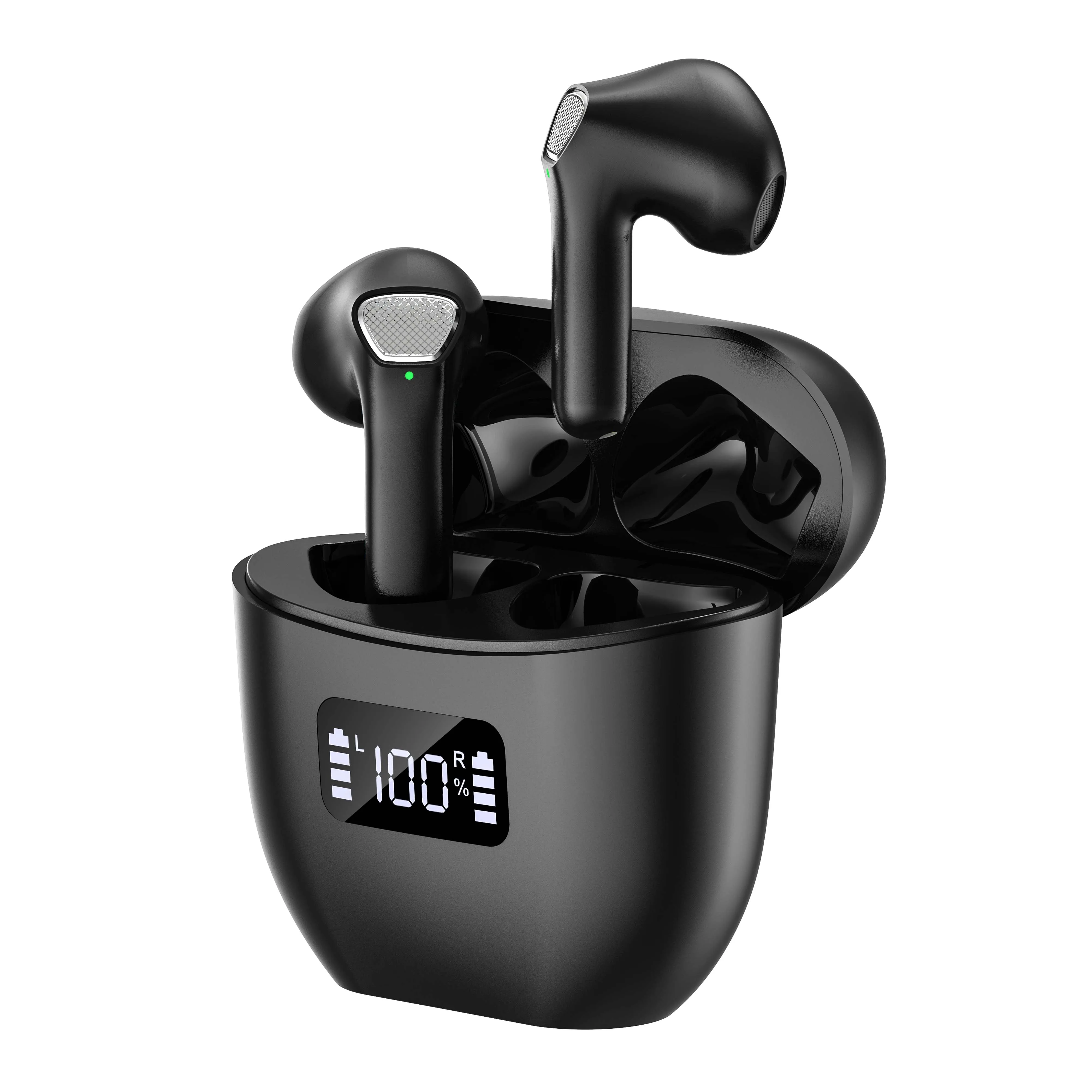 Oem call center earphones wireless stereo sports gaming in ear headset headphones with microphone