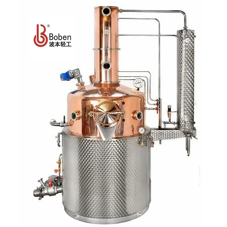 Whisky distillation machine copper distillation equipment alembic pot still distillery equipment moonshine