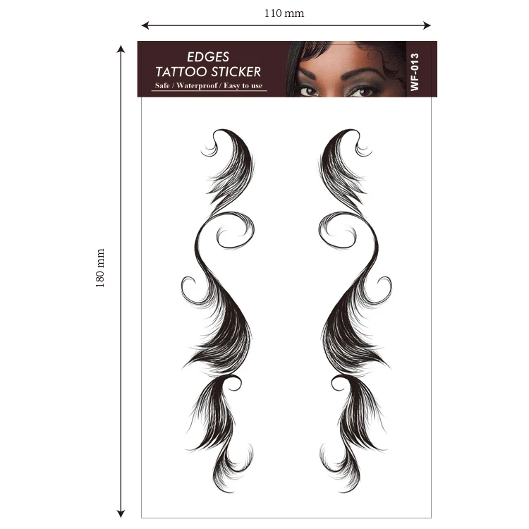 Baby Hair Tattoo Sticker Temporary Tattoo Baby Hair Edge