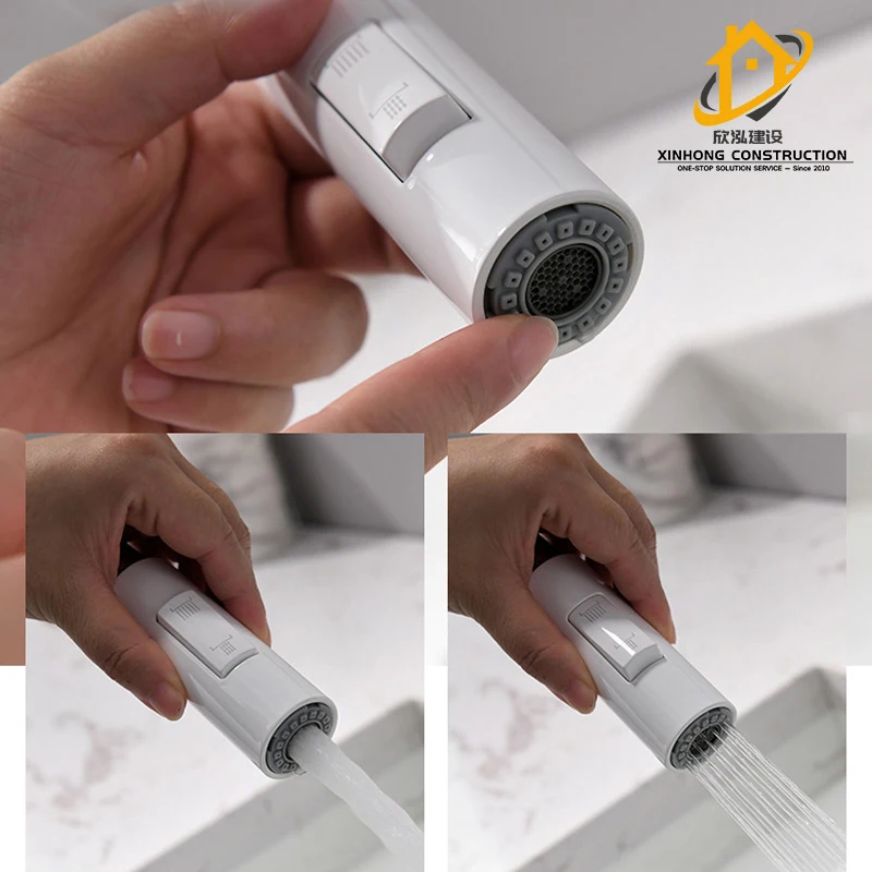 White basin kitchen pull out type faucet household bathroom cabinet basin raised platform basin wash closet sink faucet