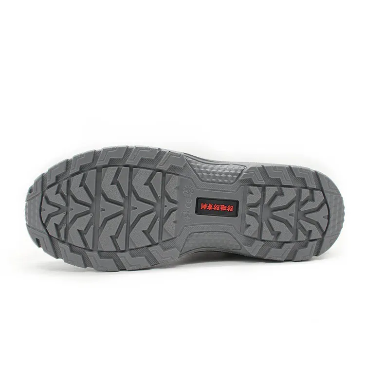 anti-smashing Oil acid resistance anti-piercing steel toe protective work shoes safety leather shoes