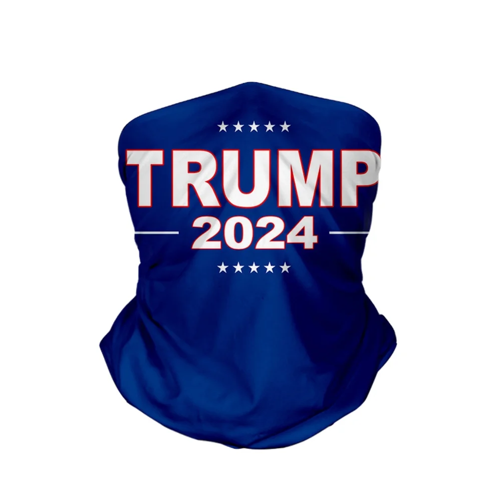 Mgirlshe Custom Logo Outdoor Bandana Scarf Mens Face Cover Cooling Tube Bandana Trump 2024 Customized Neck Gaiter
