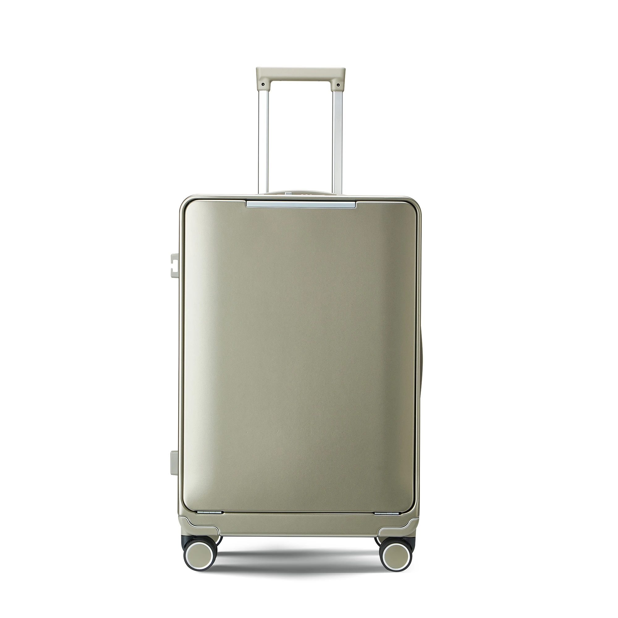 Premium PolyCarbonate PC Luggage With One Button Push-to-Open Front Pocket 20/24 Inch Ready to Ship