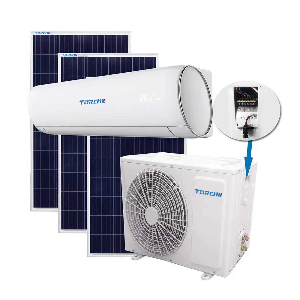 2024 Hot Sales Ac Dc Solar Powered Hybrid Air Conditioner 9000BTU 12000BTU Solar Panel Generator to Run Off Grid Air Conditioner