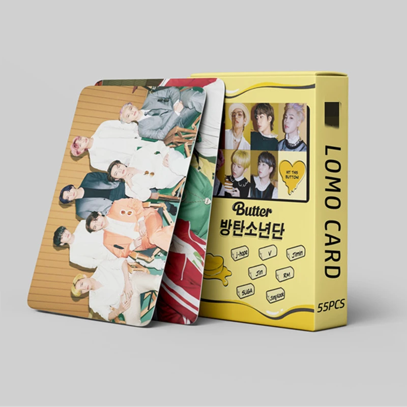 Оптовая продажа 55 шт./кор. Kpop Idol товаров Bangtan Boys масло Фотокарта ЛОМО