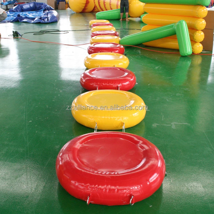 inflatable floating bridge water park games swimming pool bridge good quality