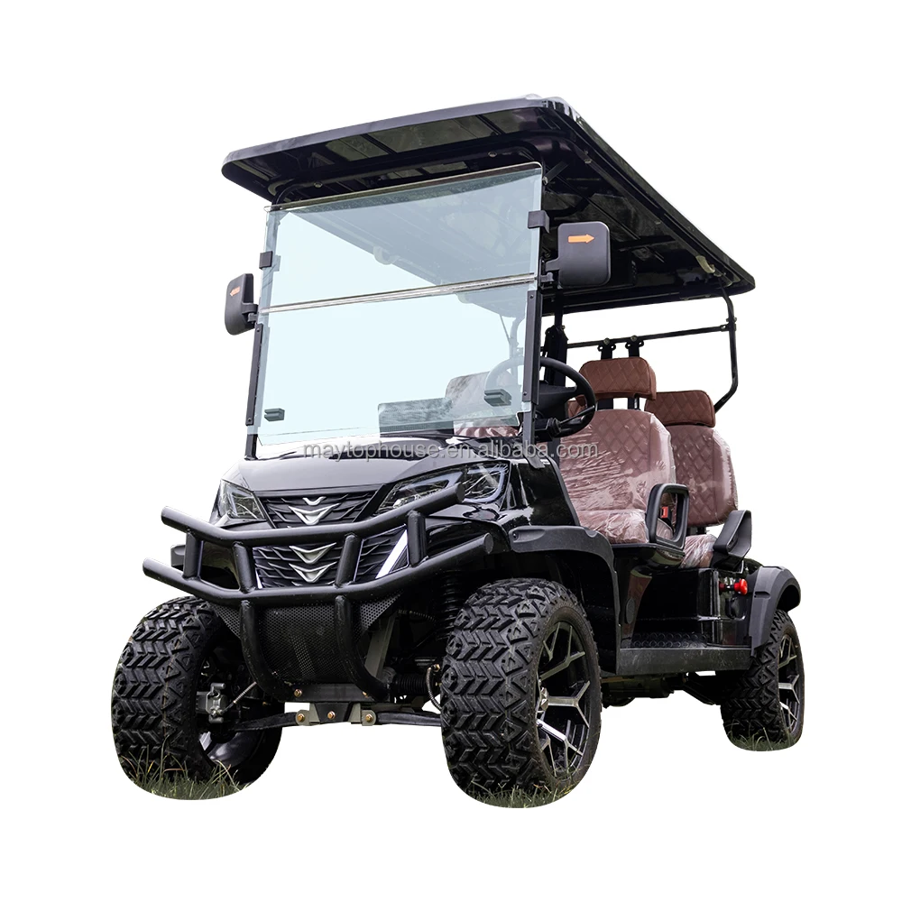 New Design Factory 2+2  2+4 Seat Sightseeing Bus Club Cart Electric Golf Buggy Hunting Car with CE DOT h