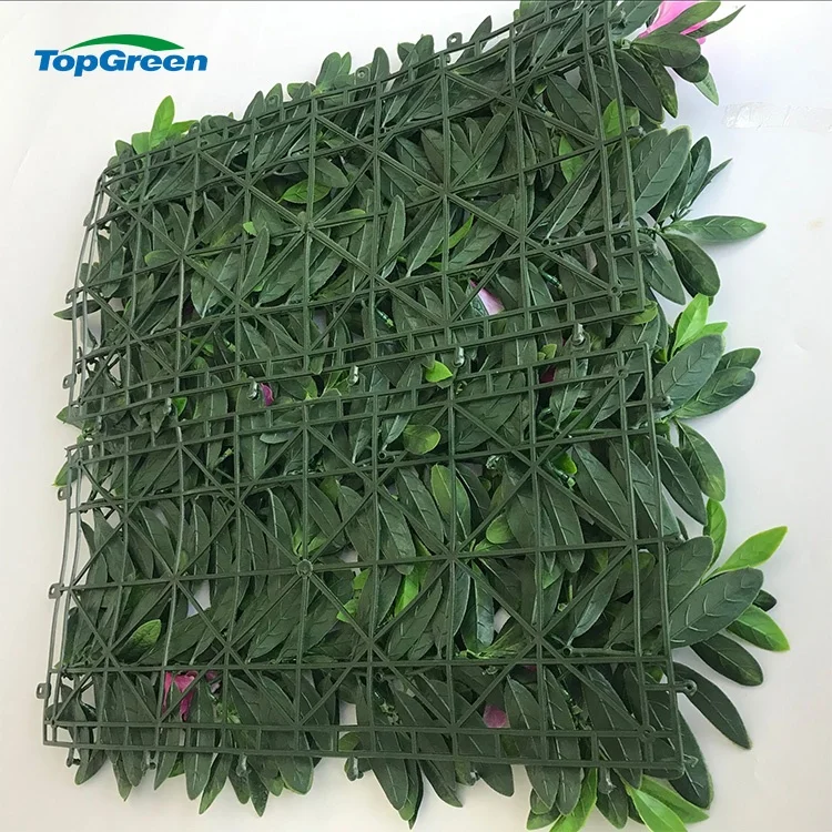 Anti UV Long Life Artificial Green Plant Wall Panel