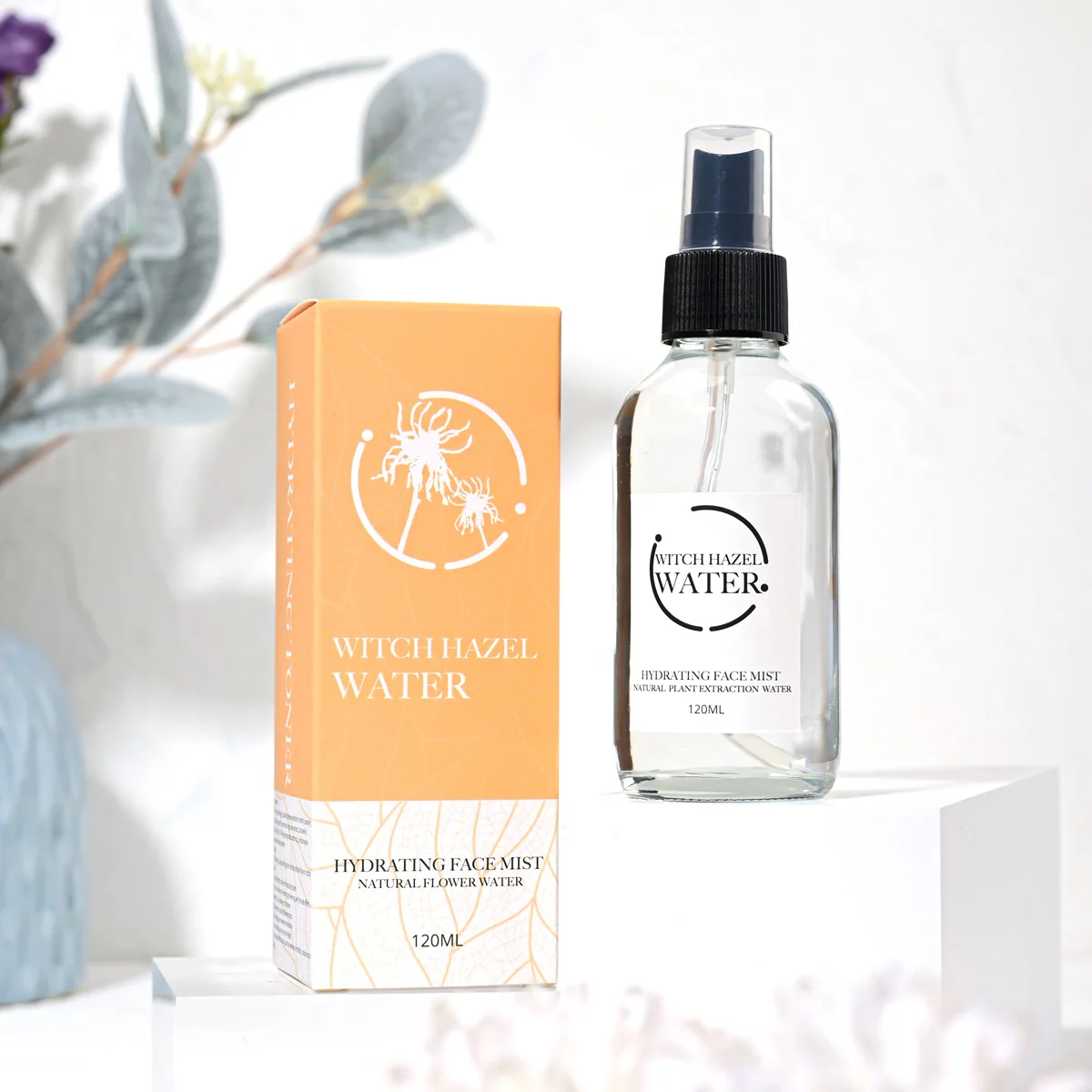 Oem Witch Hazel Toner Water Extract Face Skin Care Facial Mist Moisturizing Wholesale Witch Hazel Facial Toner Spray Serum