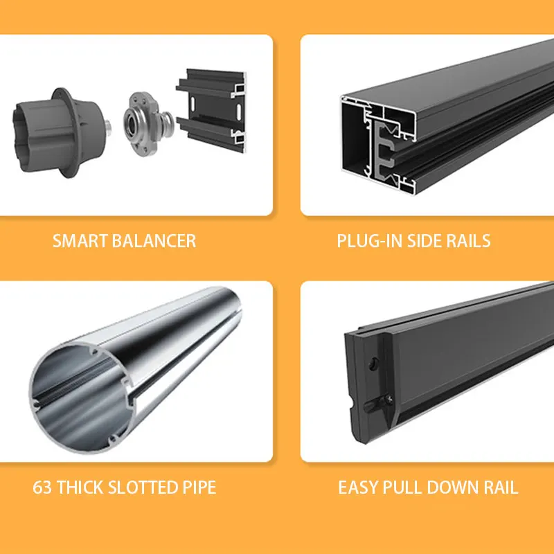 Outdoor Waterproof Smart Sun Screen Windproof Roller Blind Electric Motorized Shades Heavy Duty Pvc Roller Blinds