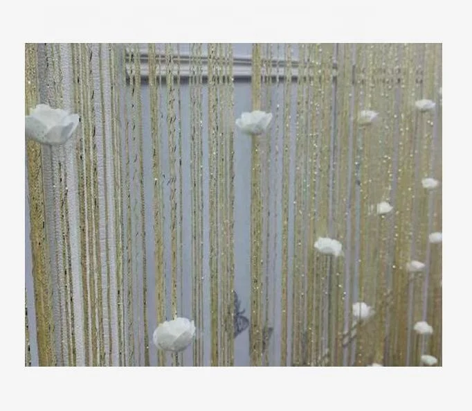 Wholesale beautiful flower String line tassel curtain