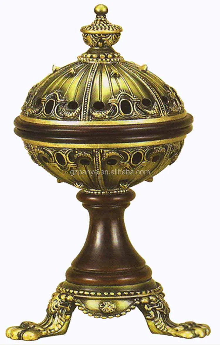 Antique Luxury Classical High Quality Bakhoor Incense burner Wood