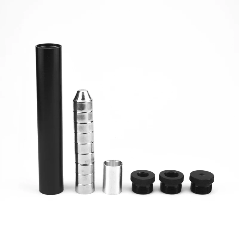 Алюминиевая трубка 1,05 дюйма OD 7 дюймов L, чашки из нержавеющей стали 9cs, 1/2x28 + 5/8x24, ловушка для растворителей, автомобильный топливный фильтр Napa 4003 Wix 24003 .22 LR 5,56 мм