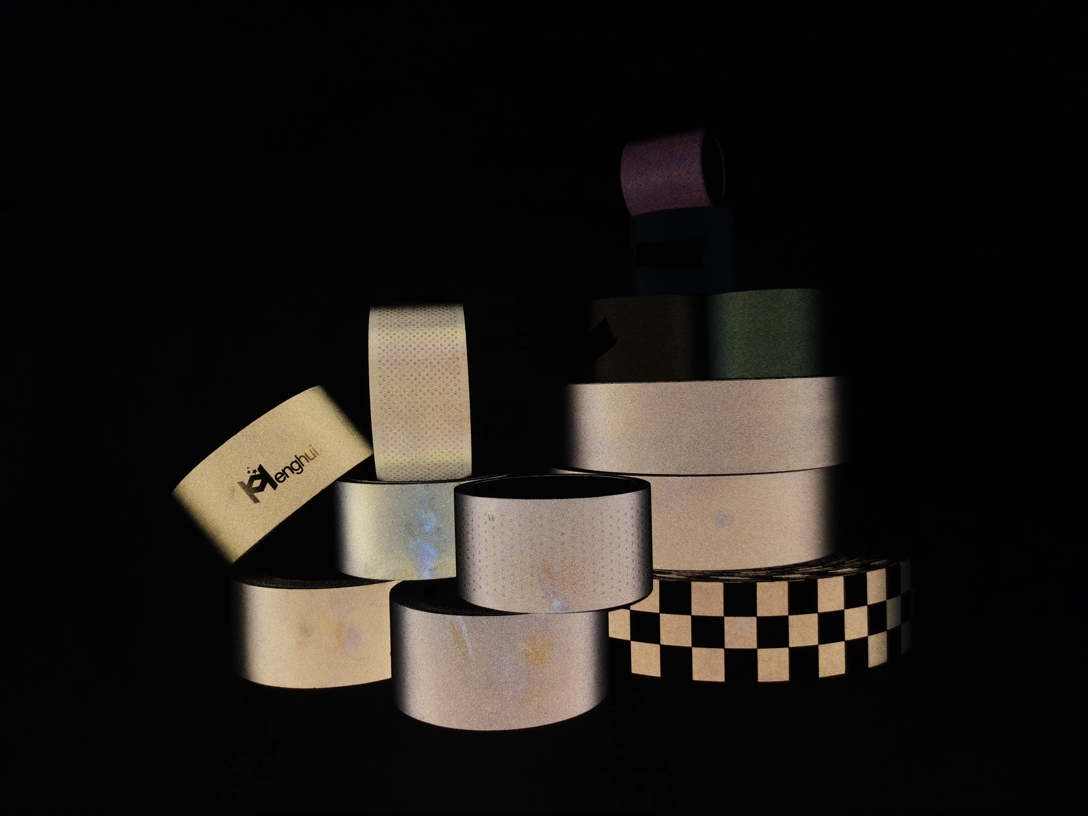 HA6510 High visibility segmented silver reflective heat transfer film reflex tape