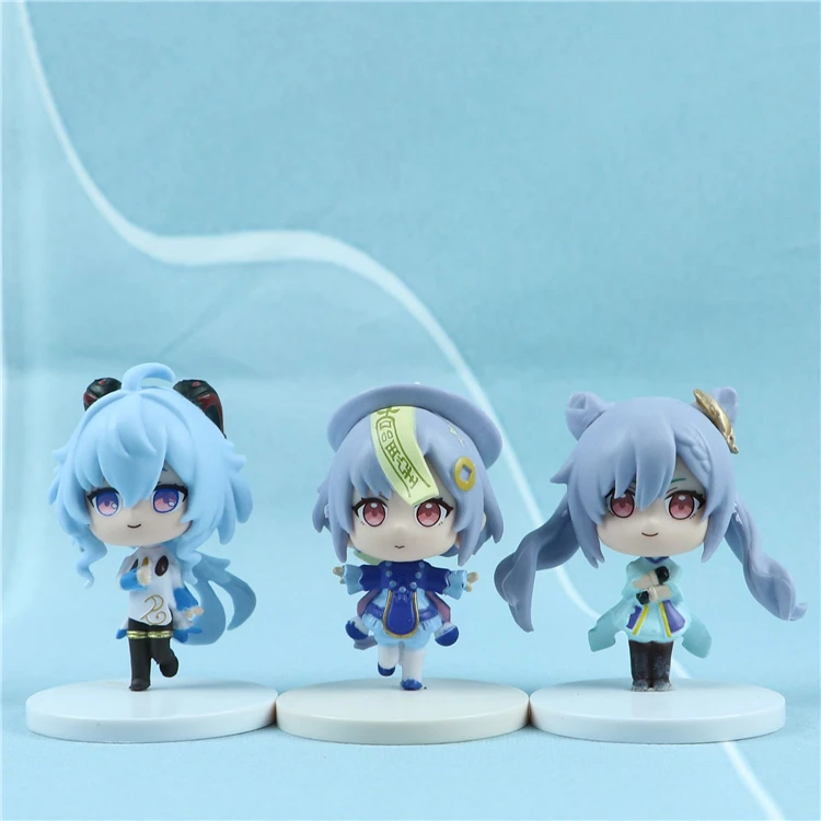 Custom Anime Toys Figures Genshin Impact Rgb Morax Keqing Anime-Figure Small Anime Figures