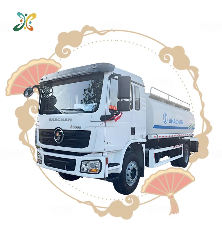 Shacman 4X2 L3000 10000L Fuel Tanker Truck Equipped Refilling Machine Oil Tank Transport Truck To Central Asian